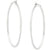 Large Silvertone Finish Hoop Earrings