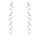 Vine Design Rhodium Earrings