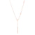 Stainless Steel Rose Goldtone LOVE Necklace.