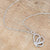 Whimsical Rhodium CZ Butterfly Pendant and Necklace